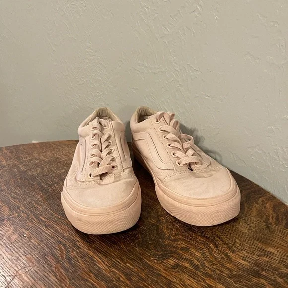 VANS off the wall old skool skaters pink womens 6.5 - Picture 3 of 8